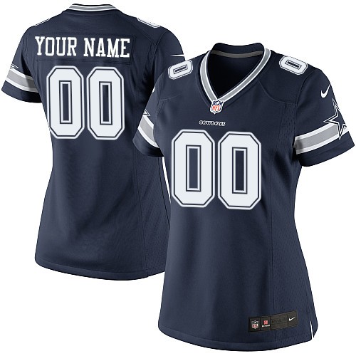 Women's Limited Nike Jersey Navy Blue Home - Customized NFL Dallas Cowboys